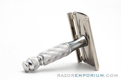 1970 P3 Gillette Ball End Tech Travel Spiral Handle Safety Razor | Original Condition
