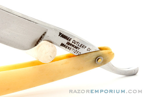 5/8" Yankee Cutlery Co.  Square Tip Straight Razor w/ Case |  Germany