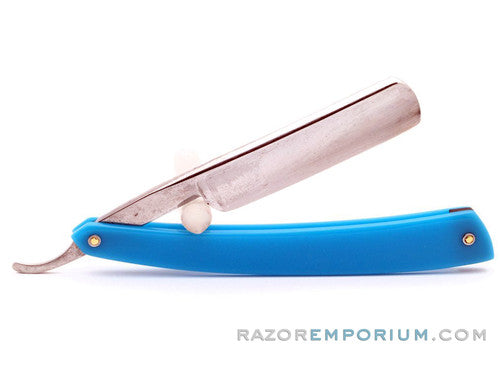 6/8'' Vintage Round Tip Straight Razor w/ Acrylic Scales