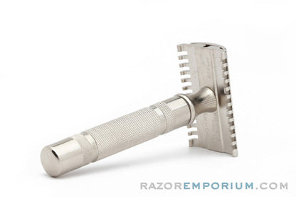 1930's Gillette British NEW Deluxe Long Comb Common Bar Handle Razor | Nickel Revamp