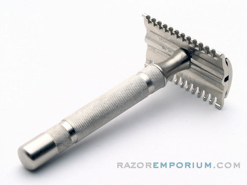 1930's Gillette NEW Short Comb Thin Common Bar Handle Razor |  Nickel Revamp