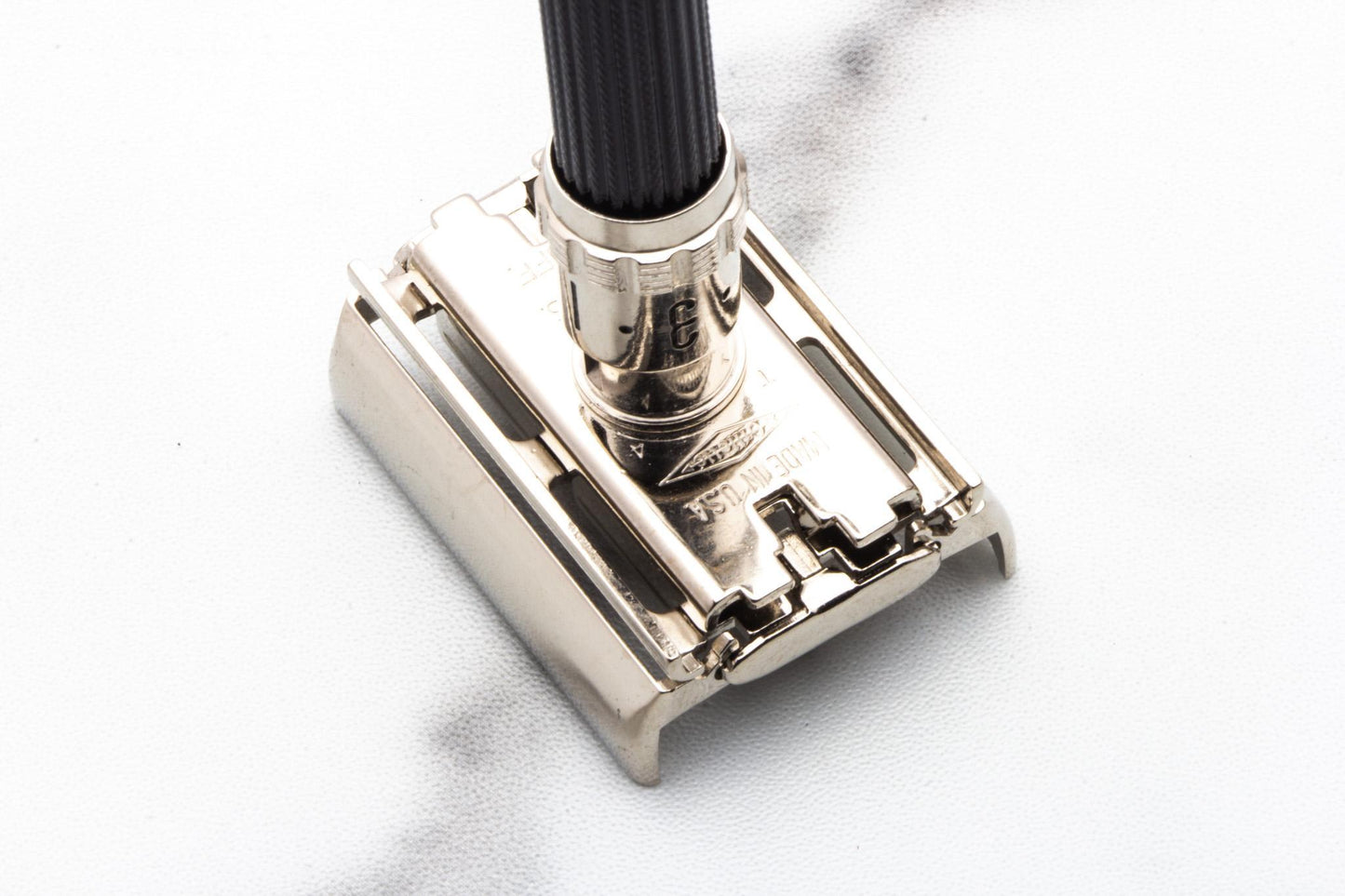 1973 T4 Gillette Super 109 Adjustable Double Edge Safety Razor | Factory Nickel Revamp