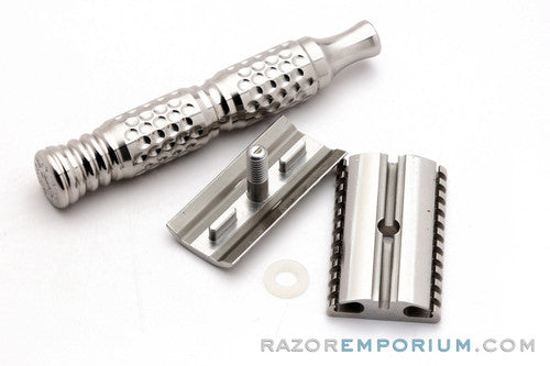 Timeless Razor Open Comb and Dimpled Stainless Steel Safety Razor