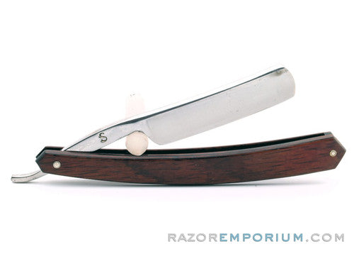 5/8" Thiers-Issard Red Stamina Wood Straight Razor | France