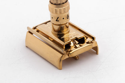 1961 G4 Gillette Gold Slim Adjustable Double Edge Safety Razor | Original Condition