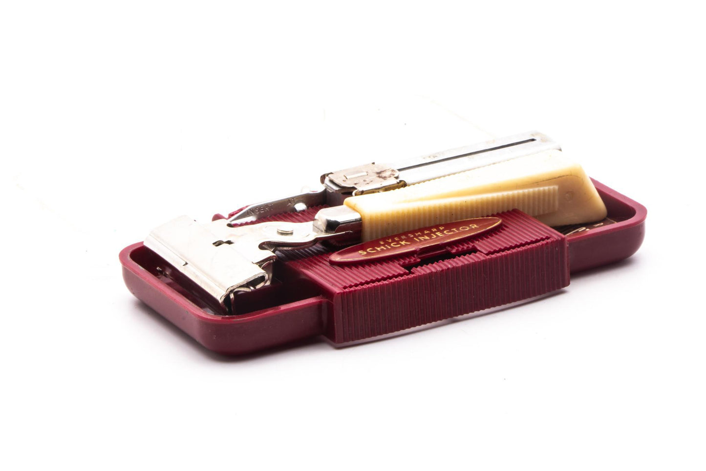 1950's Eversharp Schick Injector Razor Set with Case & Blades | Original Condition