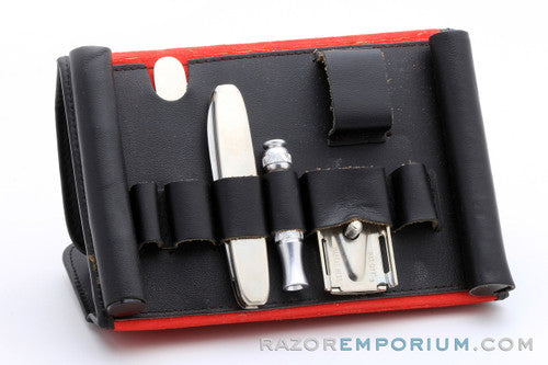 1970 Gillette Griffon Travel Tech DE Safety Razor Set P3