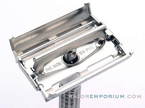 1965 K1 Gillette Flair Tip Super Speed Safety DE Razor | Factory Nickel Revamp