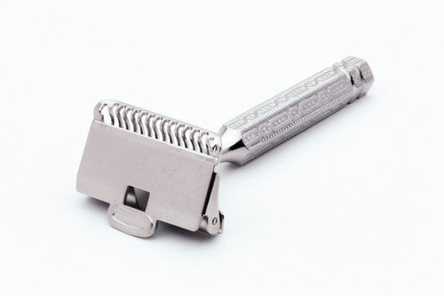 1930s Ever Ready 1912 Single Edge Safety Razor - Factory Nickel
