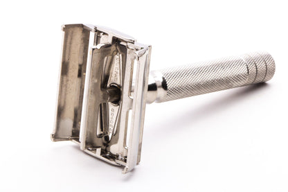 1953  Gillette British Rocket HD Safety Razor Set With Metal Case |Original Condition