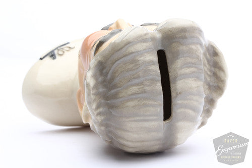Barber Head by Ceramic Arts Studio Porcelain Blade Safe - Madison, Wisconsin