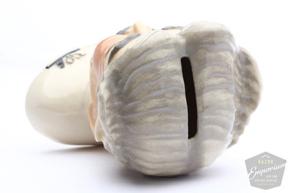 Barber Head by Ceramic Arts Studio Porcelain Blade Safe - Madison, Wisconsin