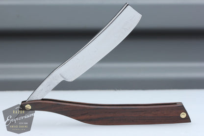 5/8" W. Taylor Straight Razor w/ Brown Wooden Scales  Wedge |  England