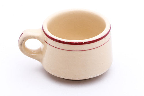 Vintage Shaving Mug | Red Border