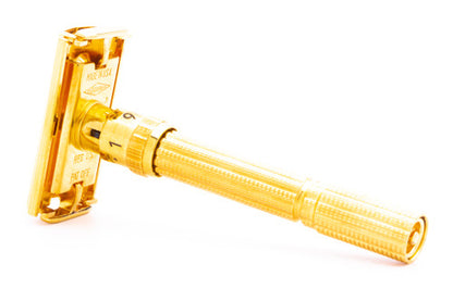 1962 H3 Gillette Slim Adjustable Double Edge Safety Razor | 24K Gold Revamp
