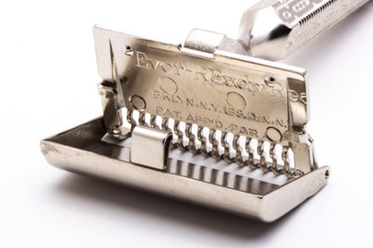 Ever Ready 1912 Chain Link Single Edge Safety Razor | Factory Nickel Revamp