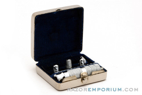 1960's Hoffritz Travel Open Comb Double Edge Safety Razor