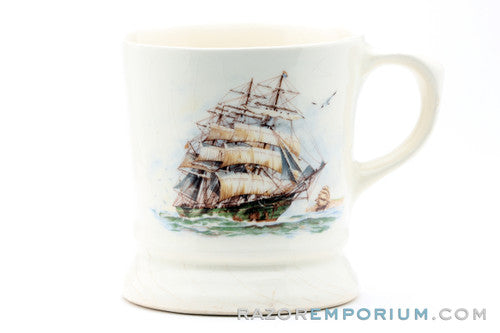 Vintage Sailing Ship Shaving Mug