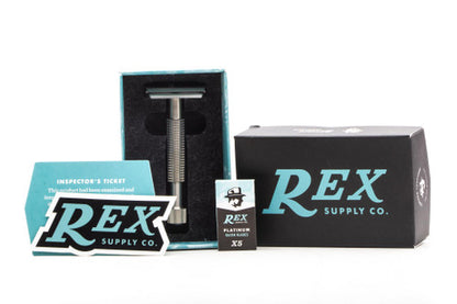 Rex Supply Co. | Envoy XL Three Piece Stainless Steel Double Edge Safety Razor