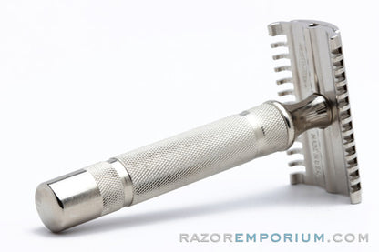 1930's Gillette NEW Common Bar Long Comb Razor | Factory Nickel Revamp