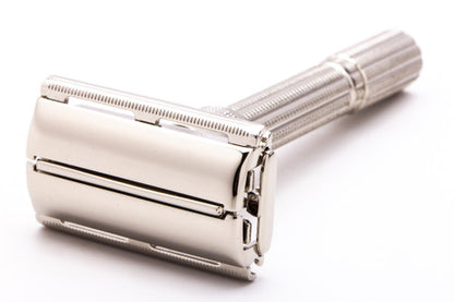 1964 J2 Gillette Slim Adjustable Double Edge Safety Razor | Factory Nickel Revamp