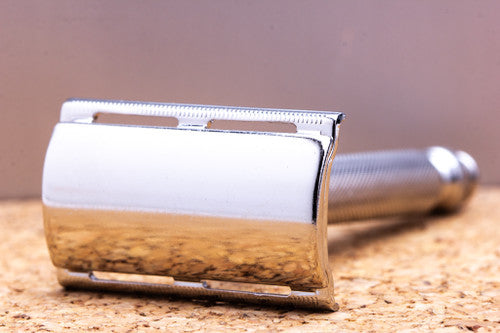 1962 H4 Gillette Ball End Tech Safety Razor | Factory Nickel Revamp