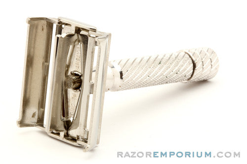 1950's Gillette Aristocrat No. 66 Safety Razor w/ Case & Blade Bank | Made in England