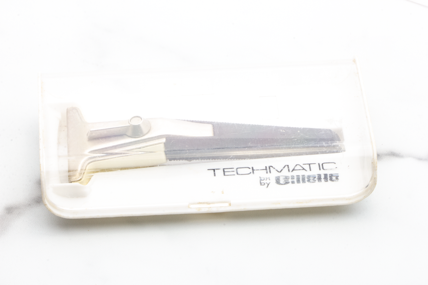 1970 P2 Gillette Techmatic Band Safety Razor with Case | Original Condition