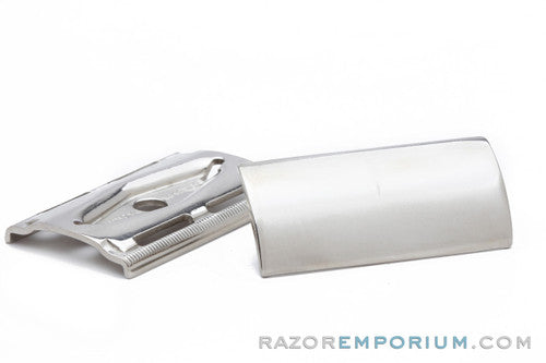 1947-51 Gillette Tech Cap & Guard | Factory Nickel Revamp - Universally Threaded