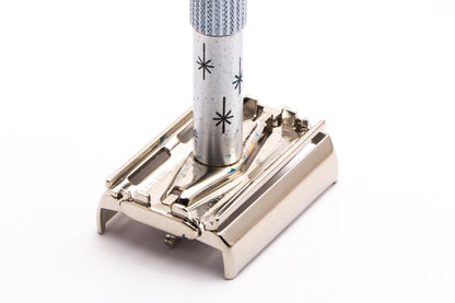1966 L4 Gillette Blue Star Lady Gillette DE Safety Razor | Original Condition