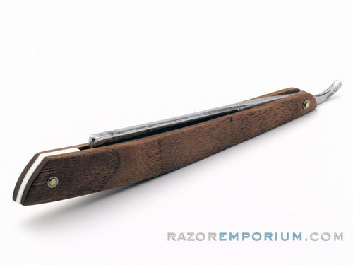 5/8" Lecran Cutlery Co. Straight Razor w/ Black Walnut Scales | Toledo, Ohio