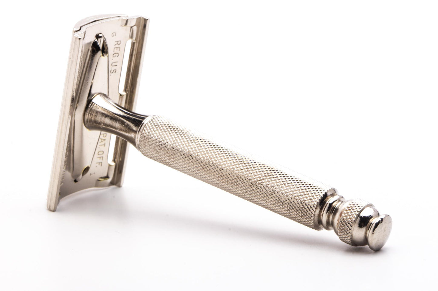 1940's Gillette Ball End Tech 3 Piece Double Edge Safety Razor | Original Condition