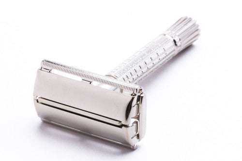 1960 Gillette Regular Flare Tip DE Super Speed Factory Nickel Revamp