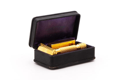1930's Gillette Aristocrat Deluxe Double Edge Razor Set | Original Condition