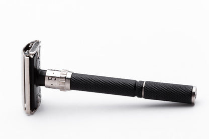 1982 Gillette Super Adjustable "Black Beauty" DE Safety Razor C2