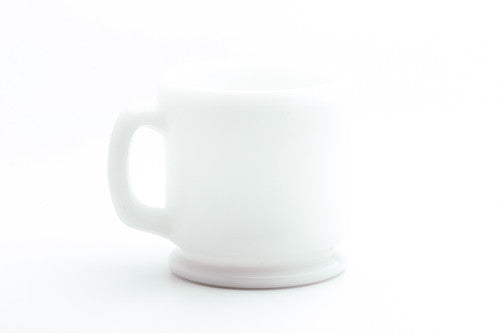 Vintage White Wet Shaving Mug