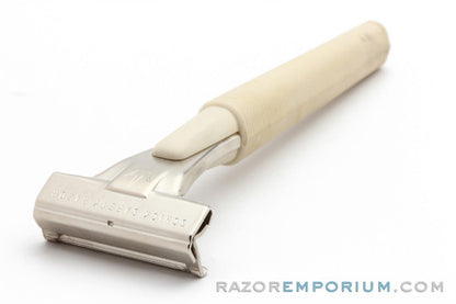 1960's Schick Injector Cream Handle Safety Razor