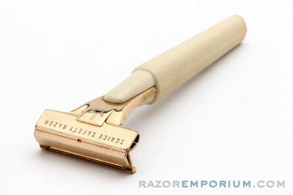 1960s Schick Injector Cream SE Safety Razor with Case