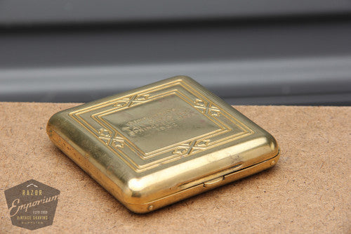 Gillette 1920's Gold New Improved Tuckaway Style Travel (DE) Safety Razor Set