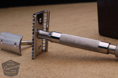 Eclipse Red Ring Double Edge Safety Razor in Case