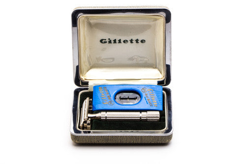 1953 Y3 Gillette President Double Edge Safety Razor Set | Original Condition