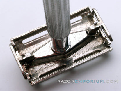 1960's Gillette Blue Tip Light Super Speed Safety Razor - Made in England