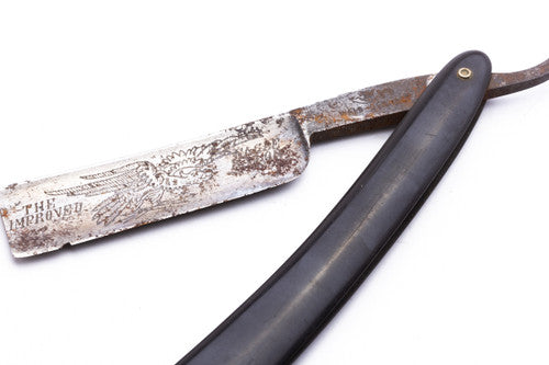 5/8" Crown and Sword The Improved Eagle Straight Razor