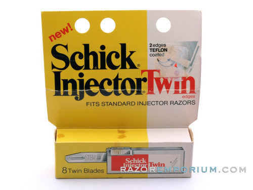 Schick Injector Twin Single Edge (8) - New Old Stock (NOS) Razor Blade ...