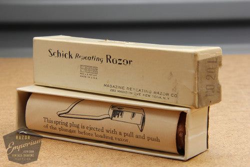 Schick Injector Razor Timeline Schick 1930's Type B Silver Repeating Injector Razor - Mint – Razor ...