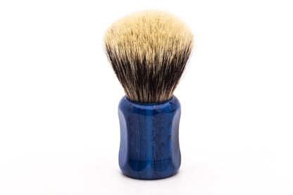 Shavemac |  Silvertip 2-Band Badger Shave Brush With Blue Marbled Handle