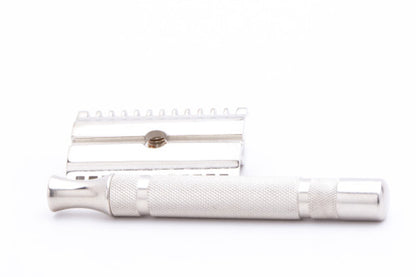 1930's Gillette NEW Long Comb Thin Common Bar Double Edge Safety Razor | Factory Nickel Revamp
