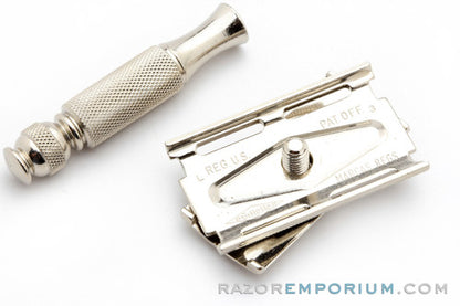 1966 Gillette Travel Ball End Tech 3 Piece DE Razor L3