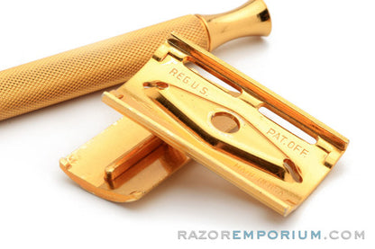 1947-51 Gillette Ball End Tech DE Safety Razor Set