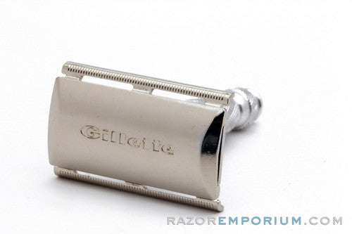 1970 P3 Gillette Ball End Tech Travel Spiral Handle Safety Razor | Original Condition